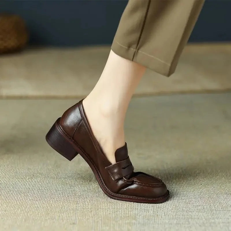 Effortless Soft Heeled Loafers