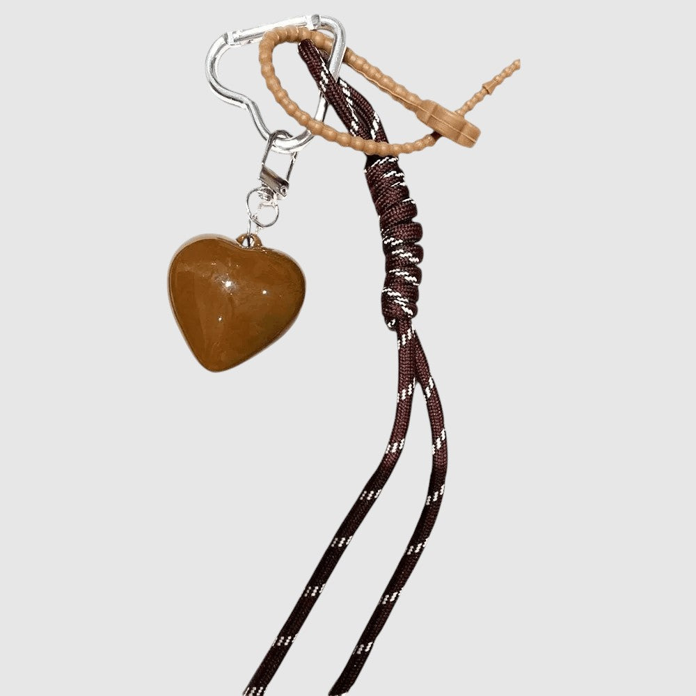 Braided Heart Cord Charm