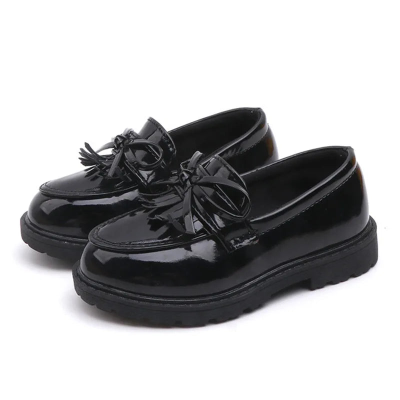 City-Ready Sable Chunky Patent Leather Loafers