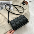 Polished Quilted Leather Shoulder Bag