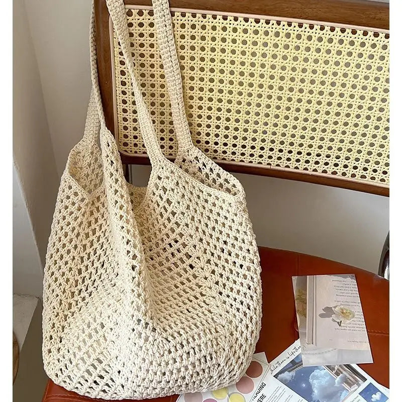Sun-Ready Embroidered Beach Bag