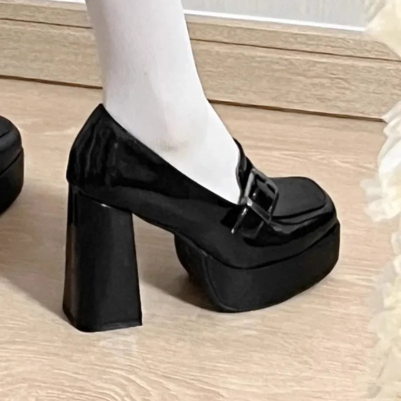 All-Day Solene Black Wedge Loafers