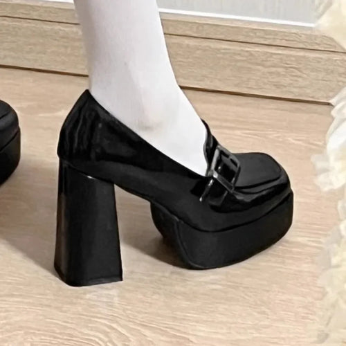 All-Day Solene Black Wedge Loafers