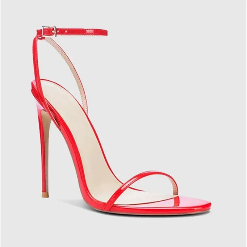 Statement High Stiletto Ankle-Strap Sandals