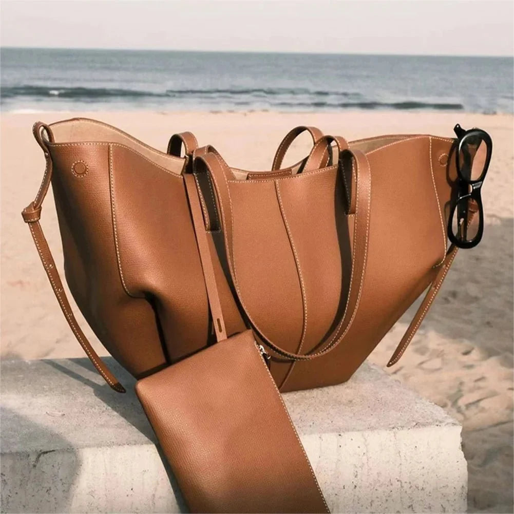 Statement Leather Tote Bag