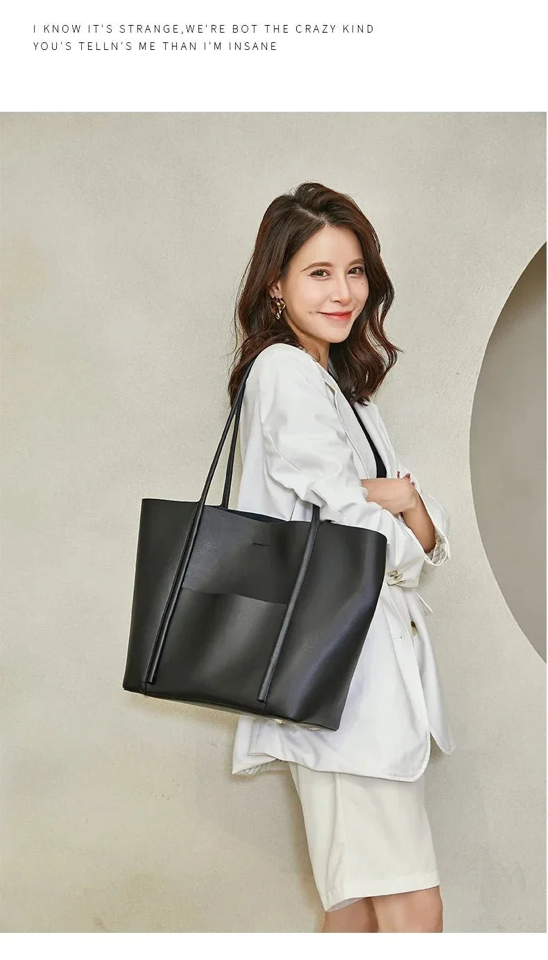 Mini Genuine Leather Tote Bag