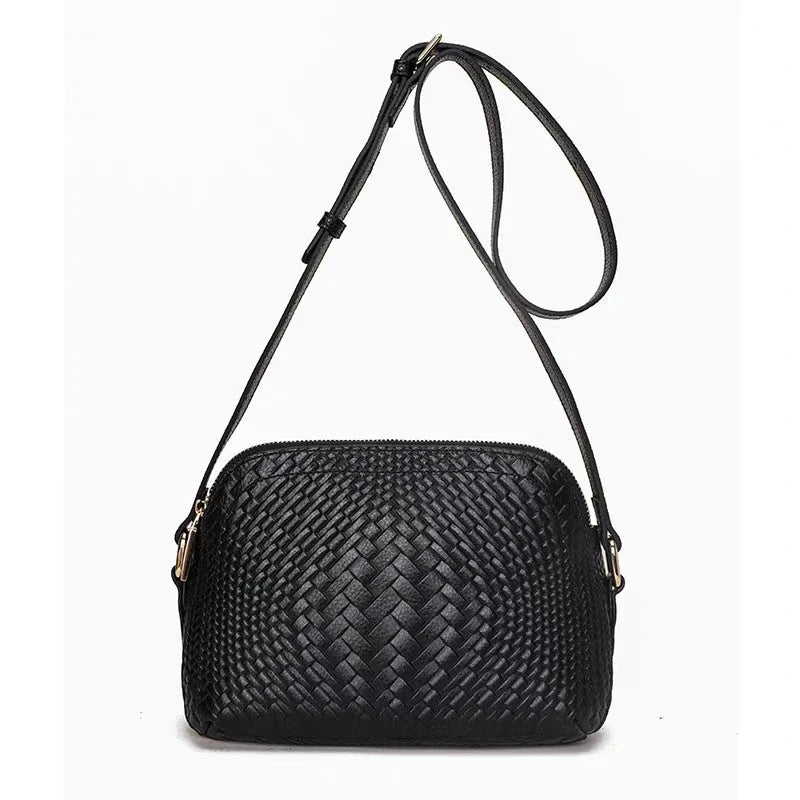 Contemporary Crossbody Bag in Genuine Leather