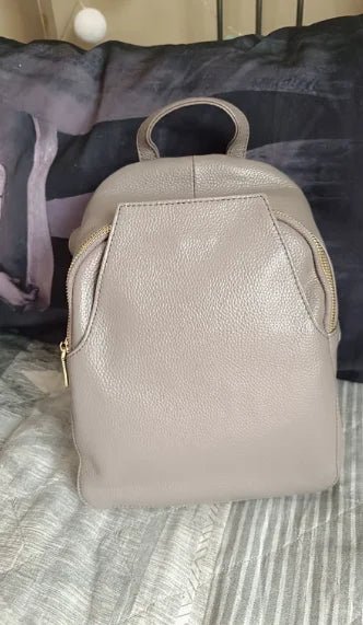 Anti-Theft Backpack in Genuine Leather