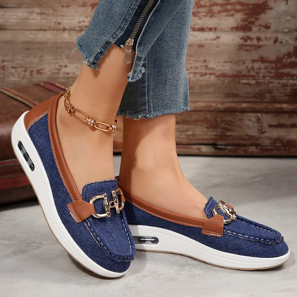 All-Day Air-Sole Wedge Loafers