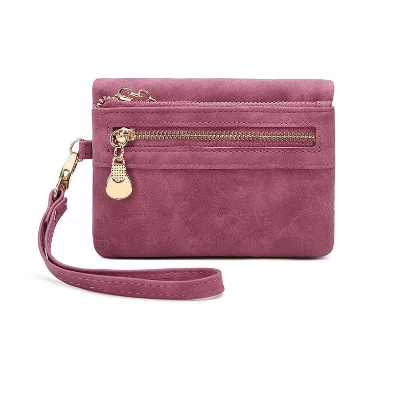 Zip Coin Purse with Wrist Strap