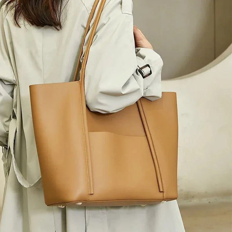Mini Genuine Leather Tote Bag