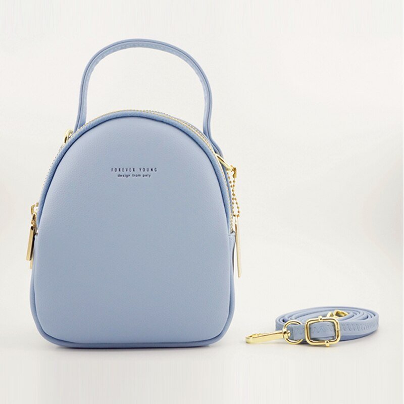 PU Leather Backpack with Mini Detail