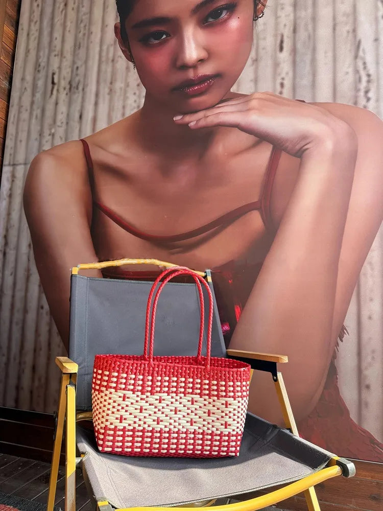 Bold Woven Beach Bag