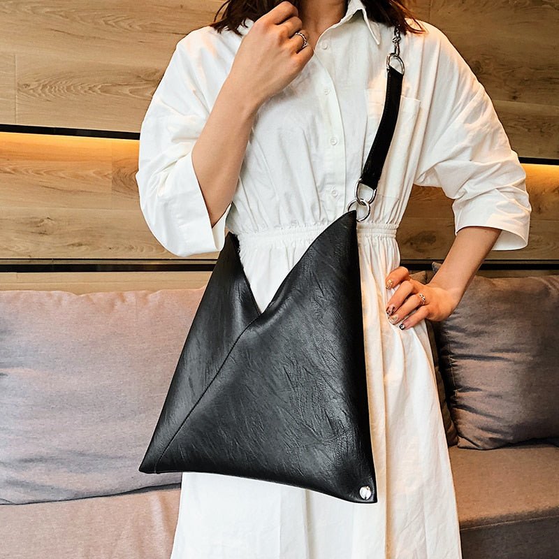 Compact Leather Tote Bag
