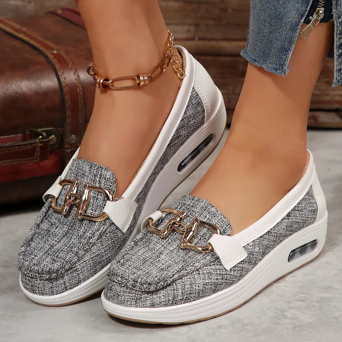 All-Day Air-Sole Wedge Loafers