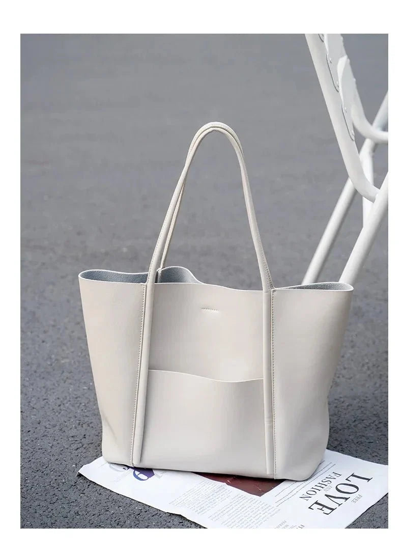 Mini Genuine Leather Tote Bag