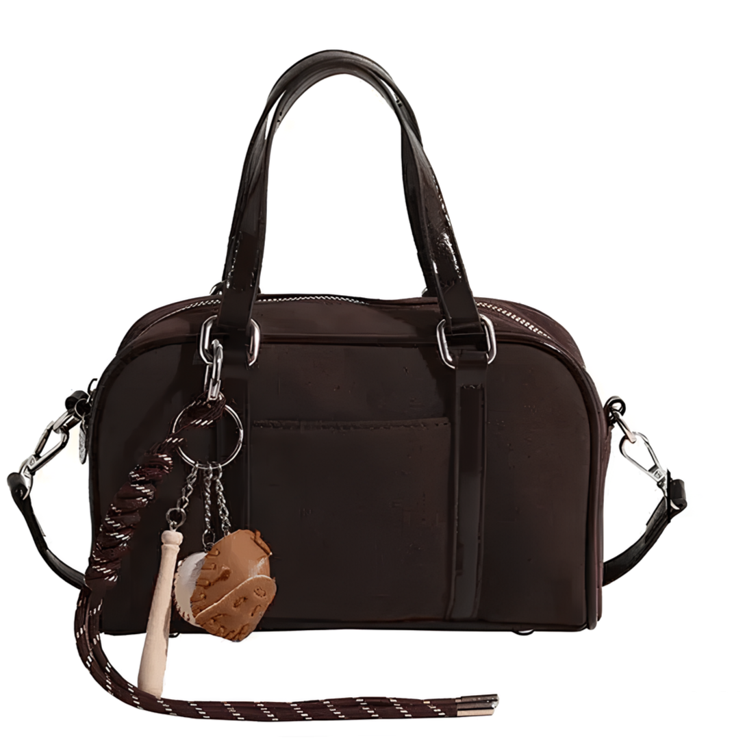 Effortless Suede Crossbody Bag with Adjustable Strap