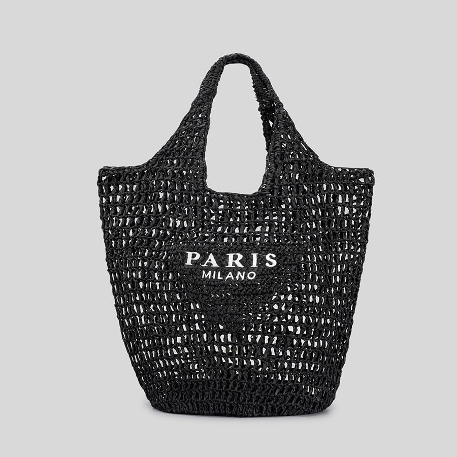 Streamlined Tote Bag in Straw