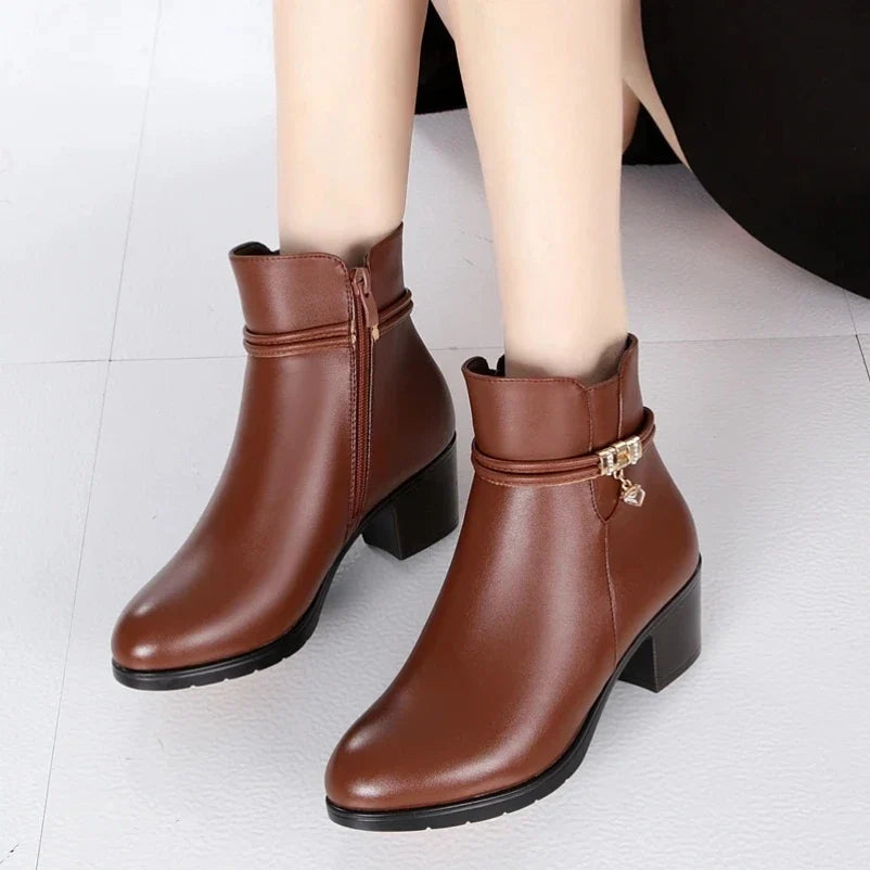 Effortless Bianca Fleece-Lined Ankle Boots