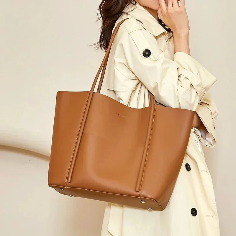 Mini Genuine Leather Tote Bag