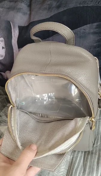 Anti-Theft Backpack in Genuine Leather