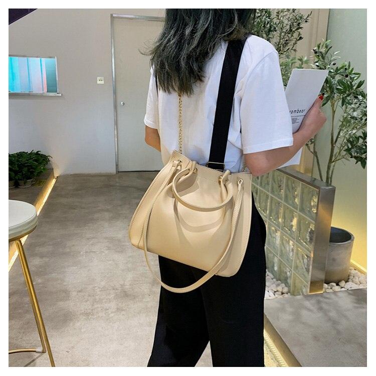Statement Leather Bucket Bag