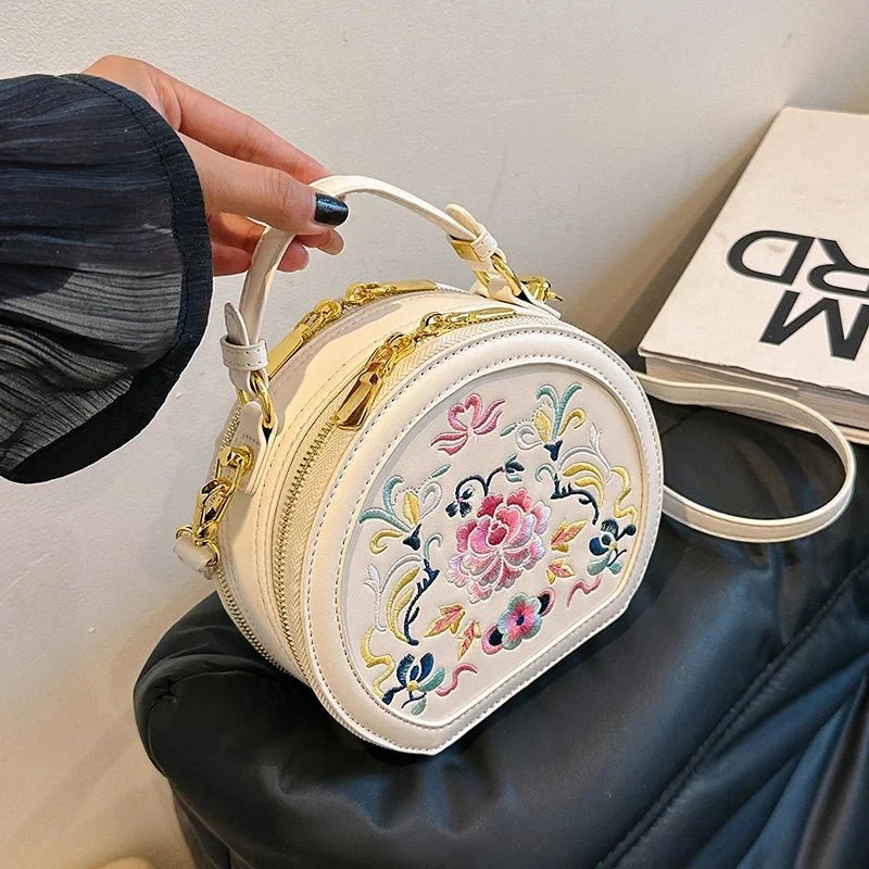 Embroidered Velvet Evening Clutch