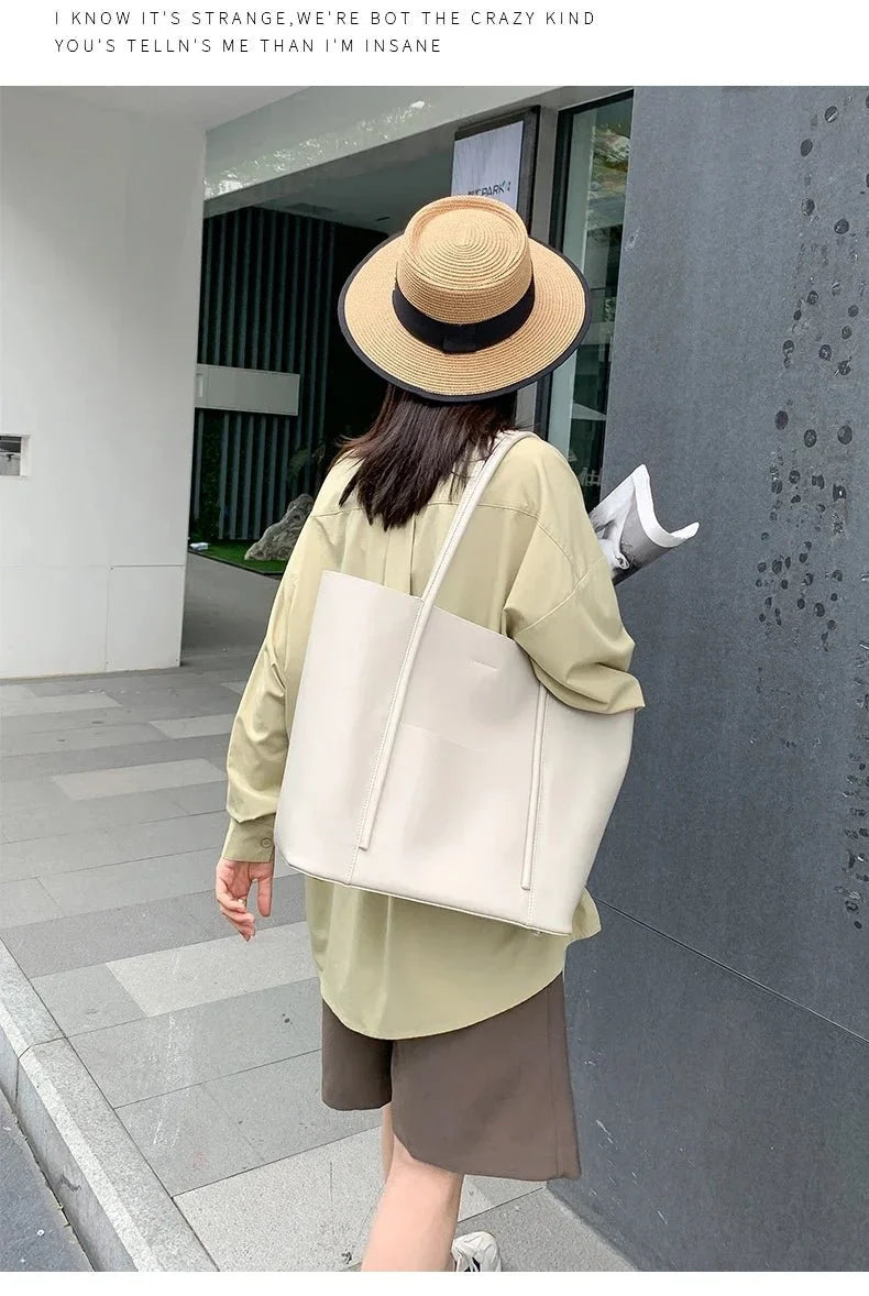 Mini Genuine Leather Tote Bag