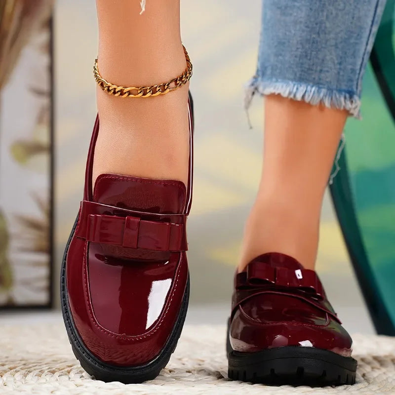 Polished Patent Leather Loafers