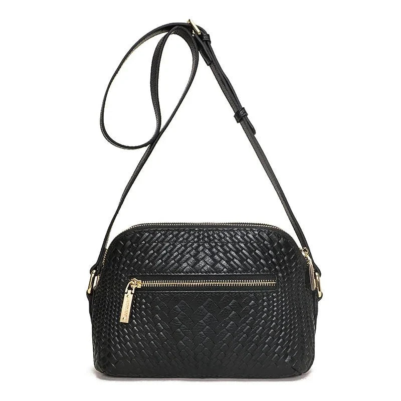 Contemporary Crossbody Bag in Genuine Leather