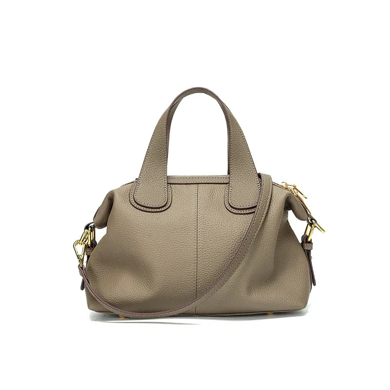 Understated Small Leather Shoulder Bag