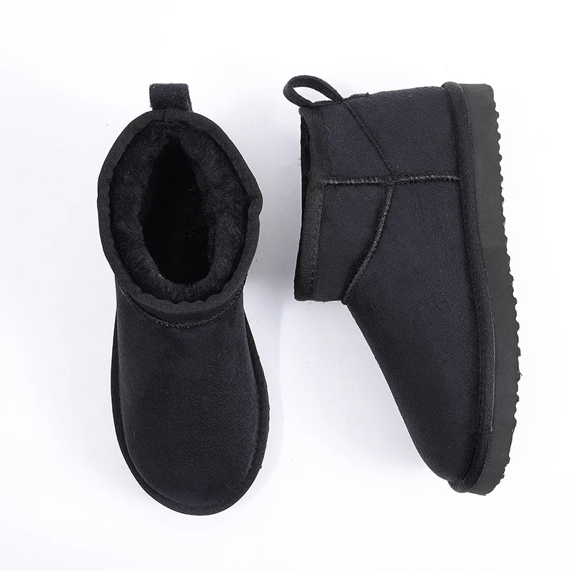 Sleek Slim Shearling-Lined Boots