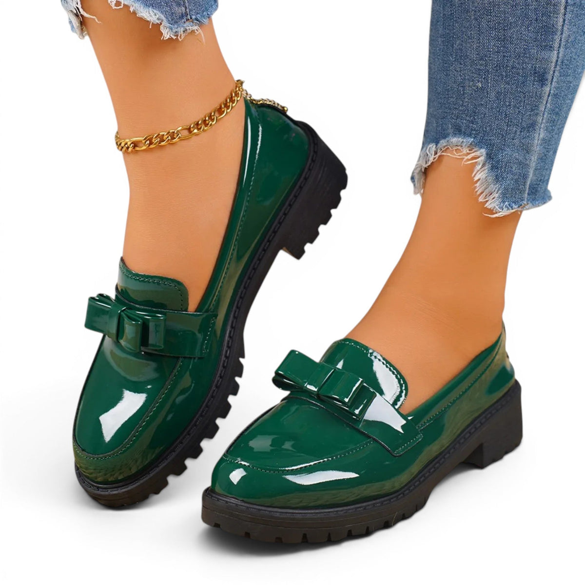 Modern Fenwick Sleek Patent Loafers