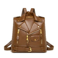 Refined Backpack in Synthetic Leather