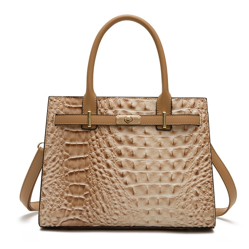 PU Leather Phone Bag with Croc-Effect Detail