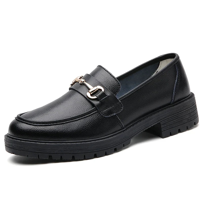 Signature Chunky Sole Loafers with Gold Snaffle