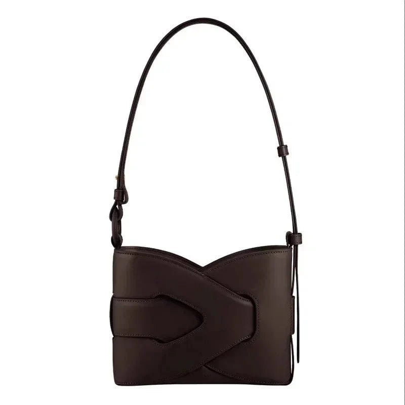 Streamlined Shoulder Bag in Leather