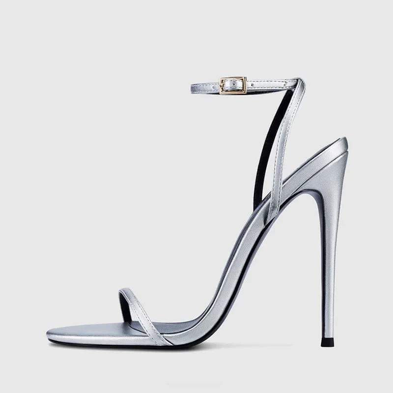 Statement High Stiletto Ankle-Strap Sandals