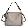 Genuine Leather Messenger Bag with Refined Detail