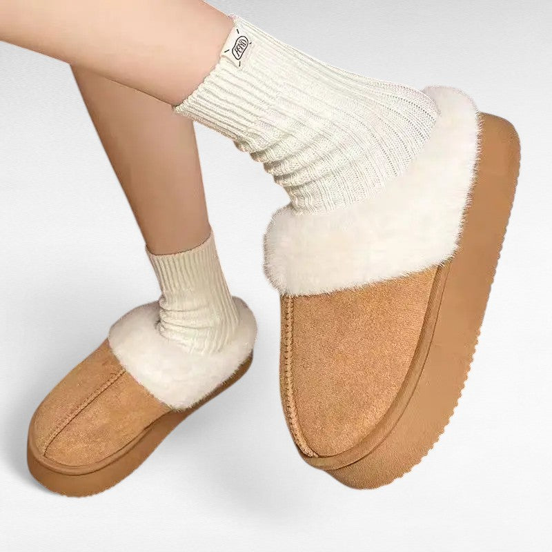 Weekend Shearling-Lined Slipper Boots with Wedge Sole