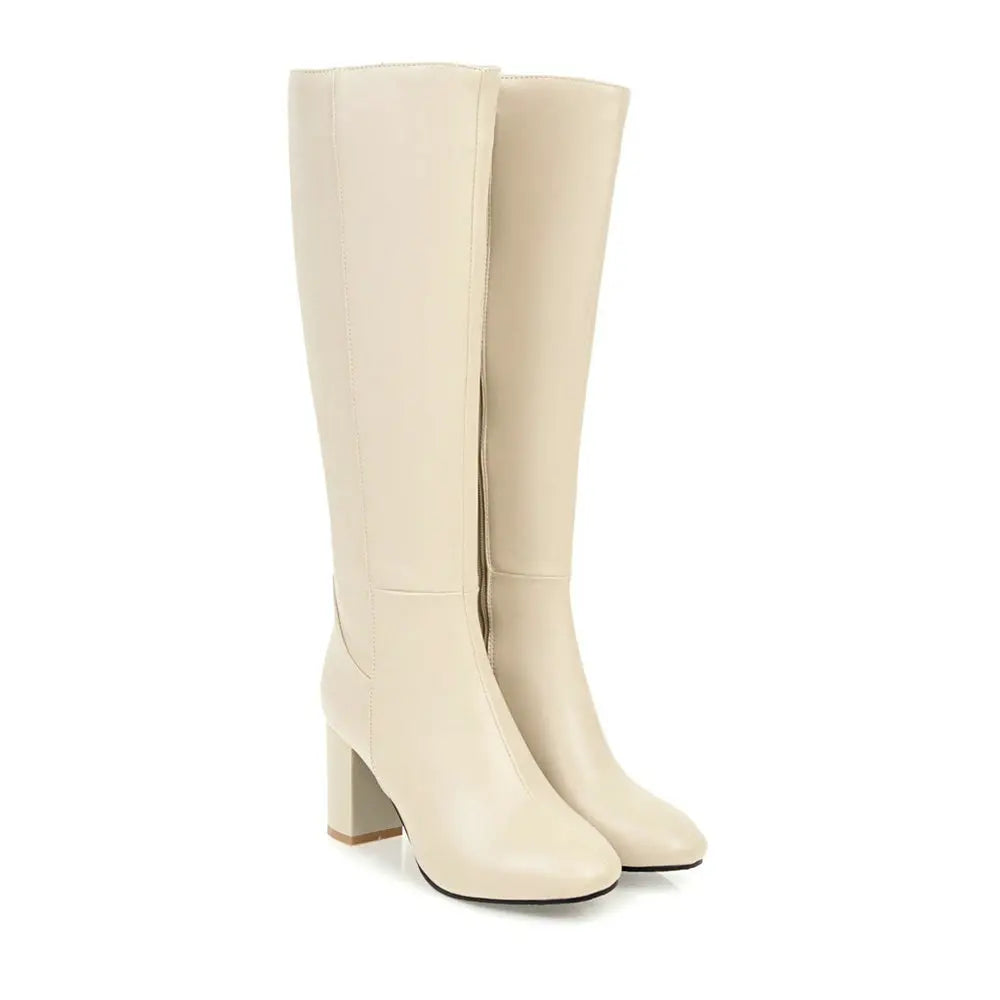 Bold Tall Boots with High Heel