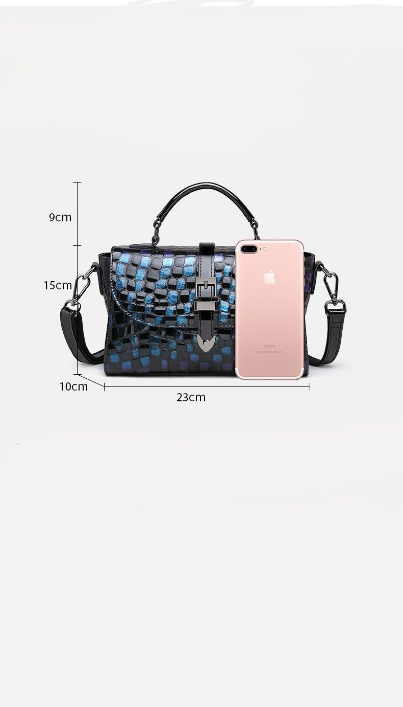 Genuine Leather Crossbody Bag with Urban Detail
