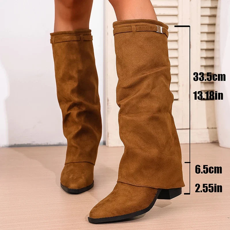 The Everyday Hemmed Fabric Western Boots