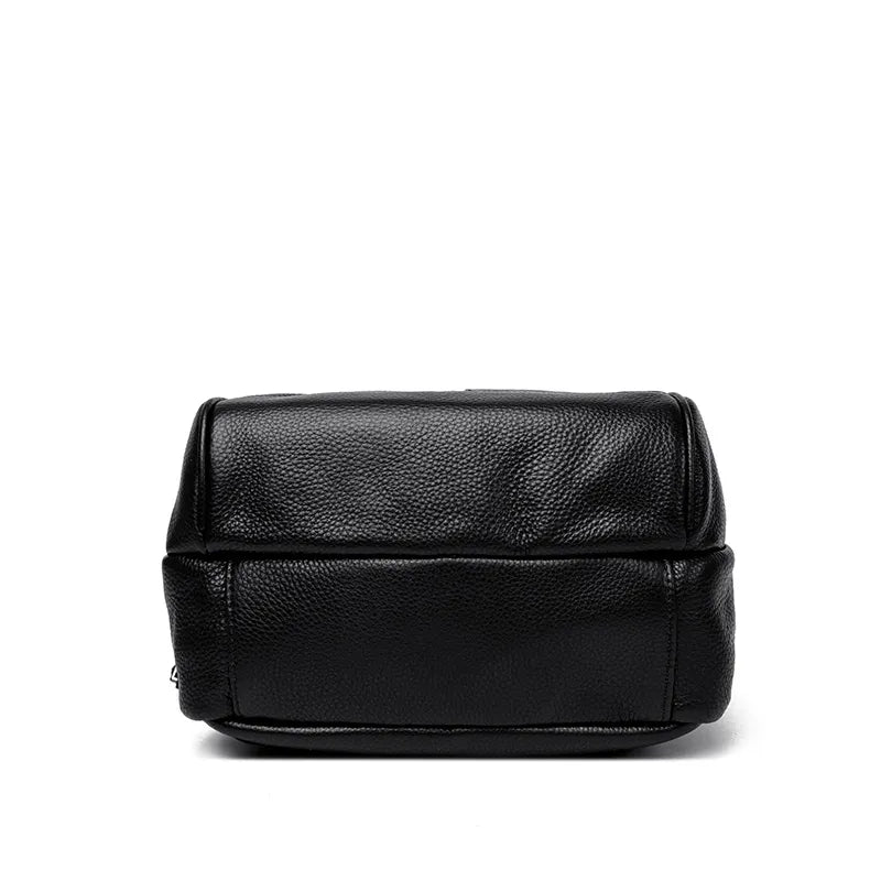 Versatile Genuine Leather Backpack