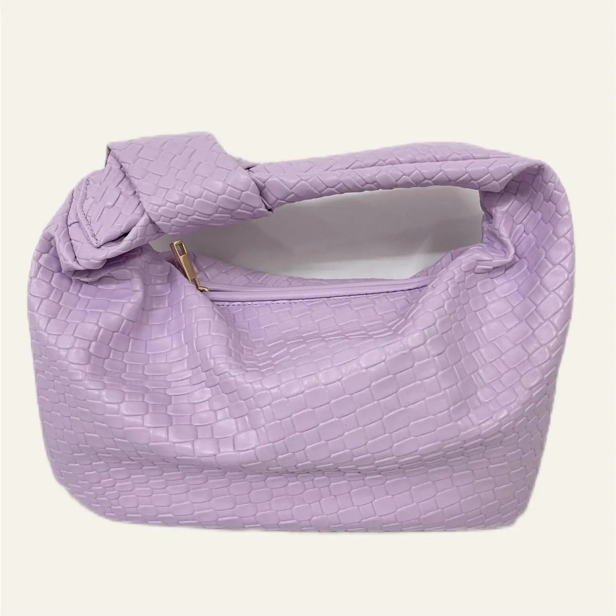 Woven PU Leather Handbag