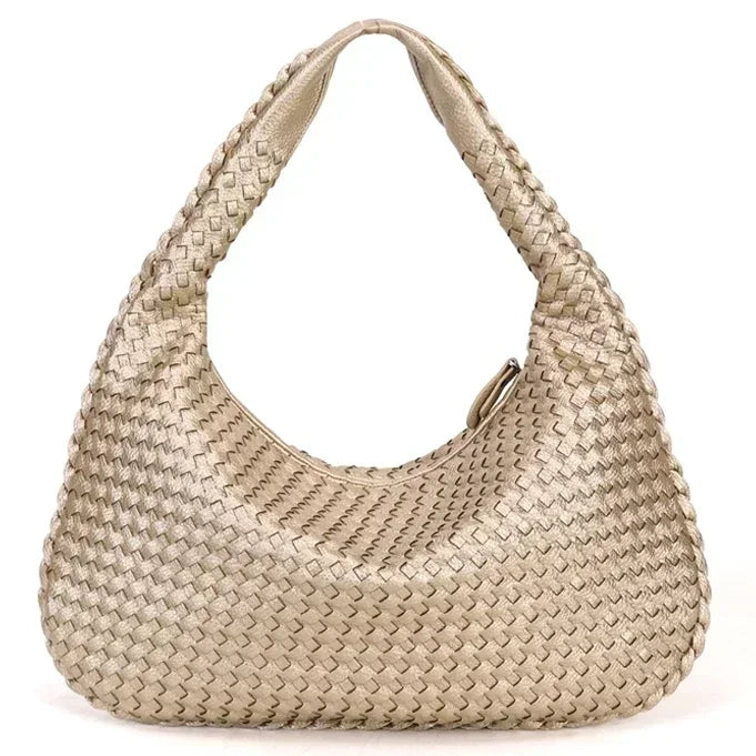 Modern Woven Leather Shoulder Bag