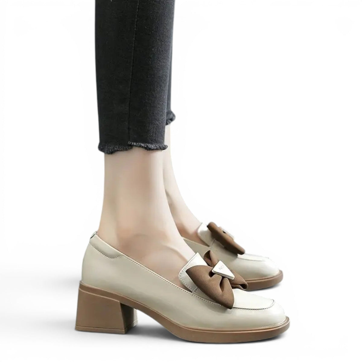 Signature Patent Loafers with Elegant Knot Detail