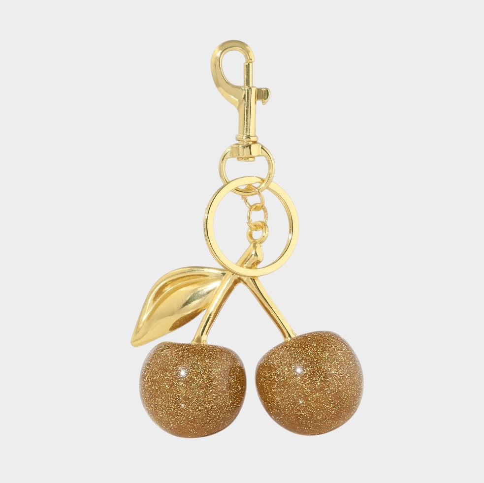 Cherry Metal Bag Charm
