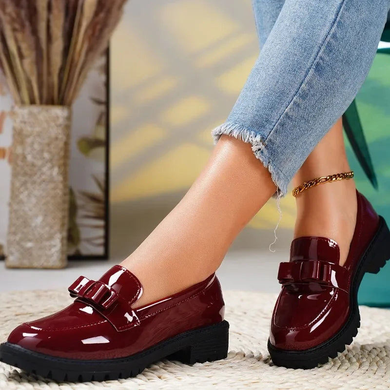 Polished Patent Leather Loafers