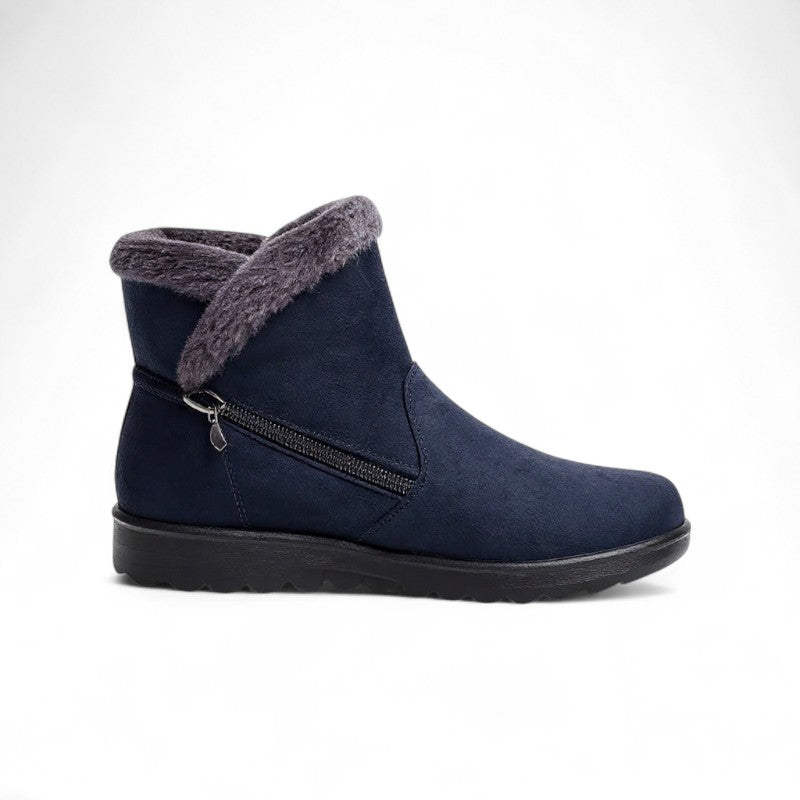 Essential Xiao Flat Shearling-Lined Boots with Zip